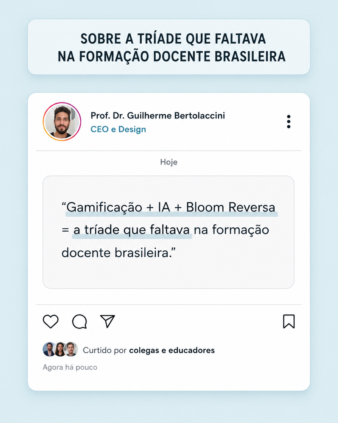 Depoimento — Dr. Guilherme, transformação com IA na educação