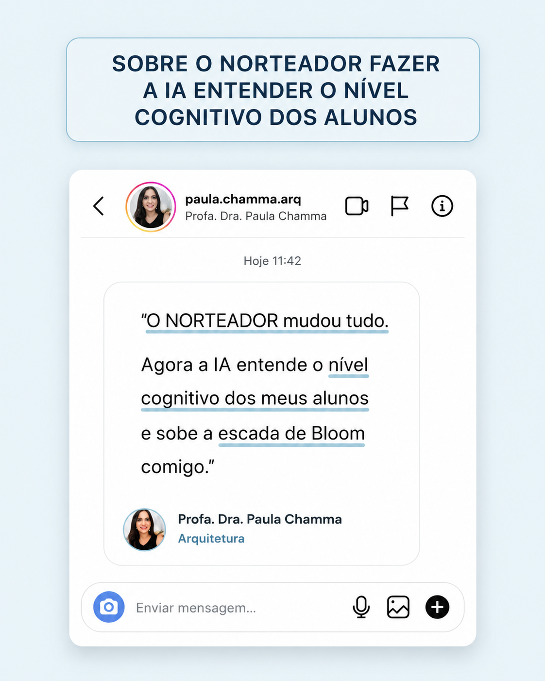 Depoimento — Paula Chamma, Design de Prompts na prática docente